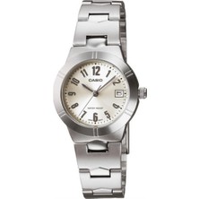Casio LTP-1241D-7A2DF Kol Saati, Krem Renkli Kadran, Gri Çelik Kordon, Suya Dayanıklı