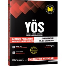 Metropol Yayınları TR-YÖS MATEMATİK PROBLEMLERİ (KONU ANLATIMLI-ÖRNEK ÇÖZÜMLÜ)