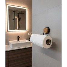 Okyanus Home Ahşap Desenli Magic Fix Sihirli Yapışkan Siyah Kağıt Havluluk
