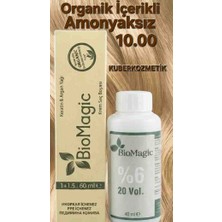 Biomagic 10.00 Açık Sarı Organik Içerikli Amonyaksız Kalıcı Saç Boyası +Oksidan