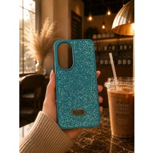 MMP Shop Honor 90 Uyumlu Içi Kadife Elmas Tasarımlı Taşlı Parlak Pırlanta Silikon Kılıf