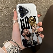 Ucuc iPhone 17 Uyumlu Sert Akrilik Arka Silikon Kenar Lens Koruma Şık Baskı Kılıf
