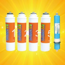 Waterlife Uyumlu Filtre 5 'li Set Waterlife Su Arıtma Filtresi