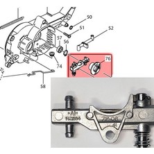 Makita Elektrikli Zincirli Ağaç Kesme Uc 3541 A ve Uc 4051 A Yağ Pompası Komple 142156-4