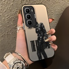 Ucuc Infinix Hot 60 Pro Uyumlu Sert Akrilik Arka Silikon Kenar Lens Koruma Kılıf