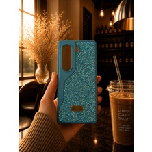 MMP Shop Tecno Camon 40 Uyumlu Içi Kadife Elmas Tasarımlı Taşlı Parlak Pırlanta Silikon Kılıf