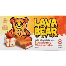 Lava Bear Milk Chocolate With Strawberry Cheesecake Filling 100G