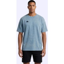 Kappa Jona Tshirt Erkek Mavi Oversize Tişört