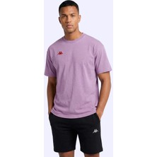 Kappa Jona Tshirt Erkek Mor Oversize Tişört