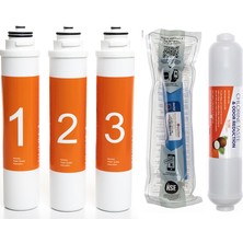Sulook Waterlife Su Arıtma Cihazı Uyumlu Tak-Çevir 5'li Filtre Seti, Lg Membranlı