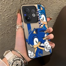 Ucuc Vivo V60 Uyumlu Sert Akrilik Arka Silikon Kenar Lens Koruma Kılıf