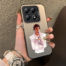 Ucuc Xiaomi Mi 14T Pro Uyumlu Sert Akrilik Arka Silikon Kenar Lens Koruma Kılıf