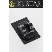 Empressco Kustar Siyah Kendinden Yapışkanlı 15 kg Taşıyabilen Nano Duş Başlığı Askısı Mafsal Kolay Temiz Kurulum - Fiyatı, Yorumları