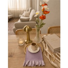 Nurgita Home Fistolu Ucu Fırfırlı Kahve Sunum Peçetesi & Kokteyl Peçete & Bardak Altlığı