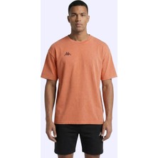 Kappa Jona Tshirt Erkek Koyu Turuncu Oversize Tişört