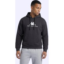 Kappa Fontado Hodie Erkek Siyah Regular Hoodie