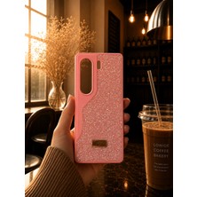MMP Shop Tecno Camon 40 Pro Uyumlu Içi Kadife Elmas Tasarımlı Taşlı Parlak Pırlanta Silikon Kılıf