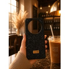 MMP Shop Honor Magic 7 Lite Uyumlu Içi Kadife Elmas Tasarımlı Taşlı Parlak Pırlanta Silikon Kılıf