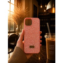 MMP Shop Iphone 15 Uyumlu Içi Kadife Elmas Tasarımlı Taşlı Parlak Pırlanta Silikon Kılıf