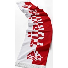 Kappa Altira Unisex Beyaz-Kırmızı Atkı