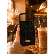 MMP Shop Iphone 17 Pro Uyumlu Içi Kadife Elmas Tasarımlı Taşlı Parlak Pırlanta Silikon Kılıf