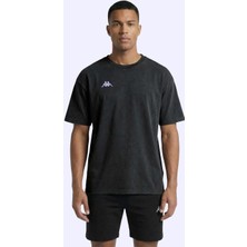 Kappa Jona Tshirt Erkek Siyah Oversize Tişört