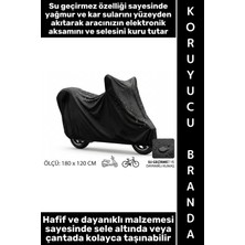 Wintoup #branda Hafif Kompakt 4 Mevsim Uyumlu Yağmur Kar Su Toz Kir Yırtılma Aşınmaya Dayanıklı Uv Işını Korumalı Dayanıklı Scooter Bisiklet Motosiklet Koruma Brandası 180 x 120 cm