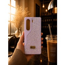 MMP Shop Tecno Camon 40 Uyumlu Içi Kadife Elmas Tasarımlı Taşlı Parlak Pırlanta Silikon Kılıf