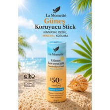 La Momette Organik Sertifikalı 50+Spf  25gr  %100 Mineral Filtreli Güneş Koruyucu Stick