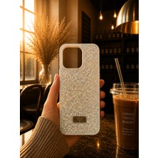 MMP Shop Infinix Smart 9 Uyumlu Içi Kadife Elmas Tasarımlı Taşlı Parlak Pırlanta Silikon Kılıf