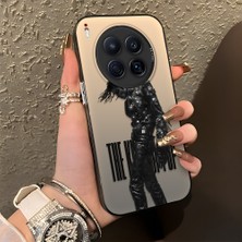 Ucuc Tecno Camon 40 Premier Uyumlu Sert Akrilik Arka Silikon Kenar Lens Koruma Kılıf