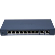 Hikvision DS-3E1310HP-EI(B) | 8xfe | 110W | 2xge Uplink |poe Switch