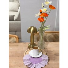 Nurgita Home Fırfırlı Fistolu Duck Keten Kahve Sunum Peçetesi &kokteyl Peçete &bardak Altlığı (1 Adet Lila)