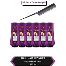Gliss Full Hair Wonder Dökülme Karşıtı Saç Bakım Kremi 360 mlx6 Adet