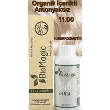 Biomagic 11.00 Fildişi Organik Içerikli Amonyaksız Kalıcı Kokusuz Saç Boyası +Oksidan