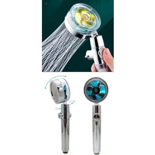 Empressco Pazariz Duş Başlığı Turbo Basınçlı Ayarlanabilir Start Stop Tuş Su Tasarrufu 360 Döner Pervaneli Taz - Fiyatı, Yorumları