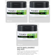 Fnx Wax Doğal Görünüm Saç Şekillendirici Mat Etki 150 ml 3 Adet Hacimli Şekiller İçin