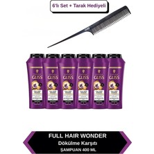 Gliss Full Hair Wonder Kafein & Peptit Saç Dökülme Karşıtı Şampuan 400 ml x6 Adet