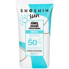 Shoshin Mineral Içerikli Güneş Kremi 50 Spf 50 ml