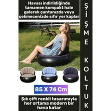 Wintoup #koltuk Premium Kompakt Konforlu Ev Bahçe Balkon Kamp Piknik Outdoor Plaj Havuz Kenarı Oyun Odası Yumuşak Kadife Dokulu Terletmez Kumaş Katlanabilir Şişme Tekli Koltuk