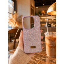 MMP Shop Infinix Hot 40i Uyumlu Içi Kadife Elmas Tasarımlı Taşlı Parlak Pırlanta Silikon Kılıf