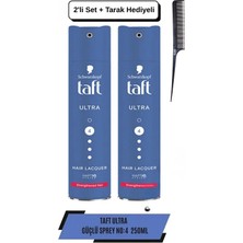 Taft Ultra Güçlü Sprey 250 ml X2 Adet + Tarak Hediyeli