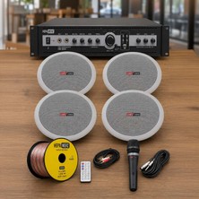 Lastvoice Maxx Paket-1 Tavan Hoparlörü ve 3 Bölgeli Anfi Ses Sistemi Paketi (Full Set)