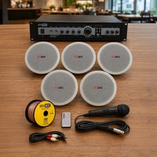 Lastvoice Maxx Paket-2 Tavan Hoparlörü ve 3 Bölgeli Anfi Ses Sistemi Paketi (Full Set)