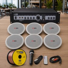 Lastvoice Maxx Paket-3 Tavan Hoparlörü ve 3 Bölgeli Anfi Ses Sistemi Paketi (Full Set)