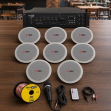 Lastvoice Maxx Paket-4 Tavan Hoparlörü ve 6 Bölgeli Anfi Ses Sistemi Paketi (Full Set)