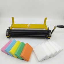 Apex Oto Yıkama Bez Sıkma Makinesi Aparatı 40 cm Bez Sıkma Merdane + 10 Adet Yıkama Süngeri