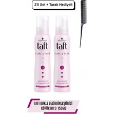 Taft Saç Köpüğü Bukle Belirginleştici No:3 X2 Adet + Tarak Hediyeli