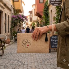 Ju Yaratıcı Tasarım Hasır Kadın Portföy & Clutch Çanta