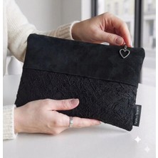 Ju Yaratıcı Tasarım  Kadın Portföy & Clutch Çanta Siyah